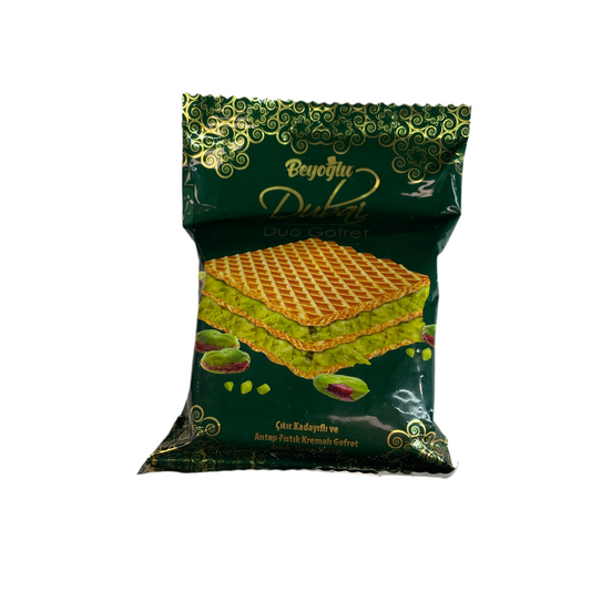 Beyoğlu Dubai Duo Gofret – Pistachio Wafer | Chocolate | (55g)