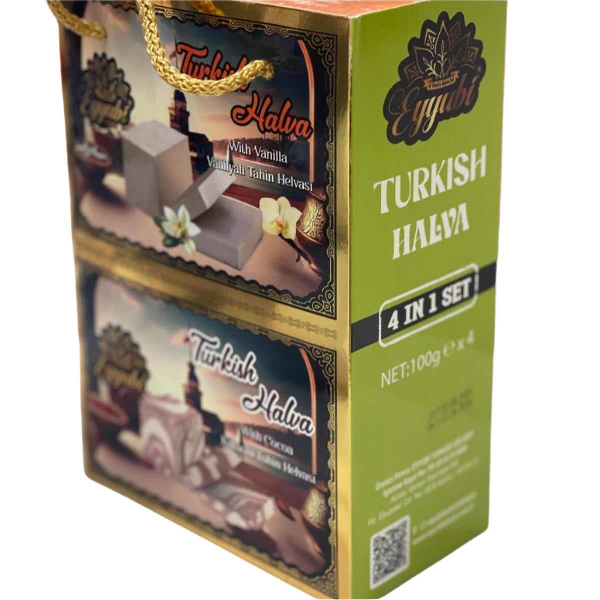 4-in-1 Turkish Halva Gift Set – Assorted Flavors | (450g)