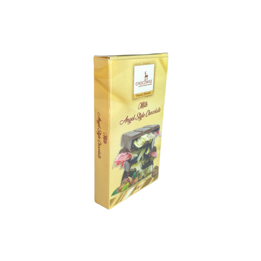 Milk Angel Style Chocolate Bar | Pistachio Cotton Candy Filling (65g)