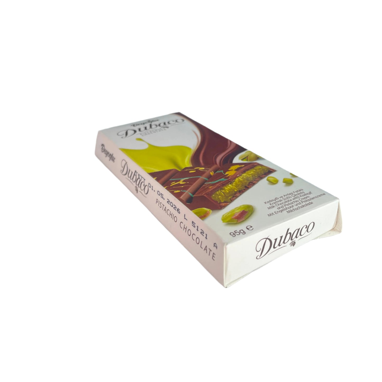 Beyoğlu Dubaco Pistachio Chocolate Bar | Milk Chocolate with Kadayif & Pistachio Cream (95g)