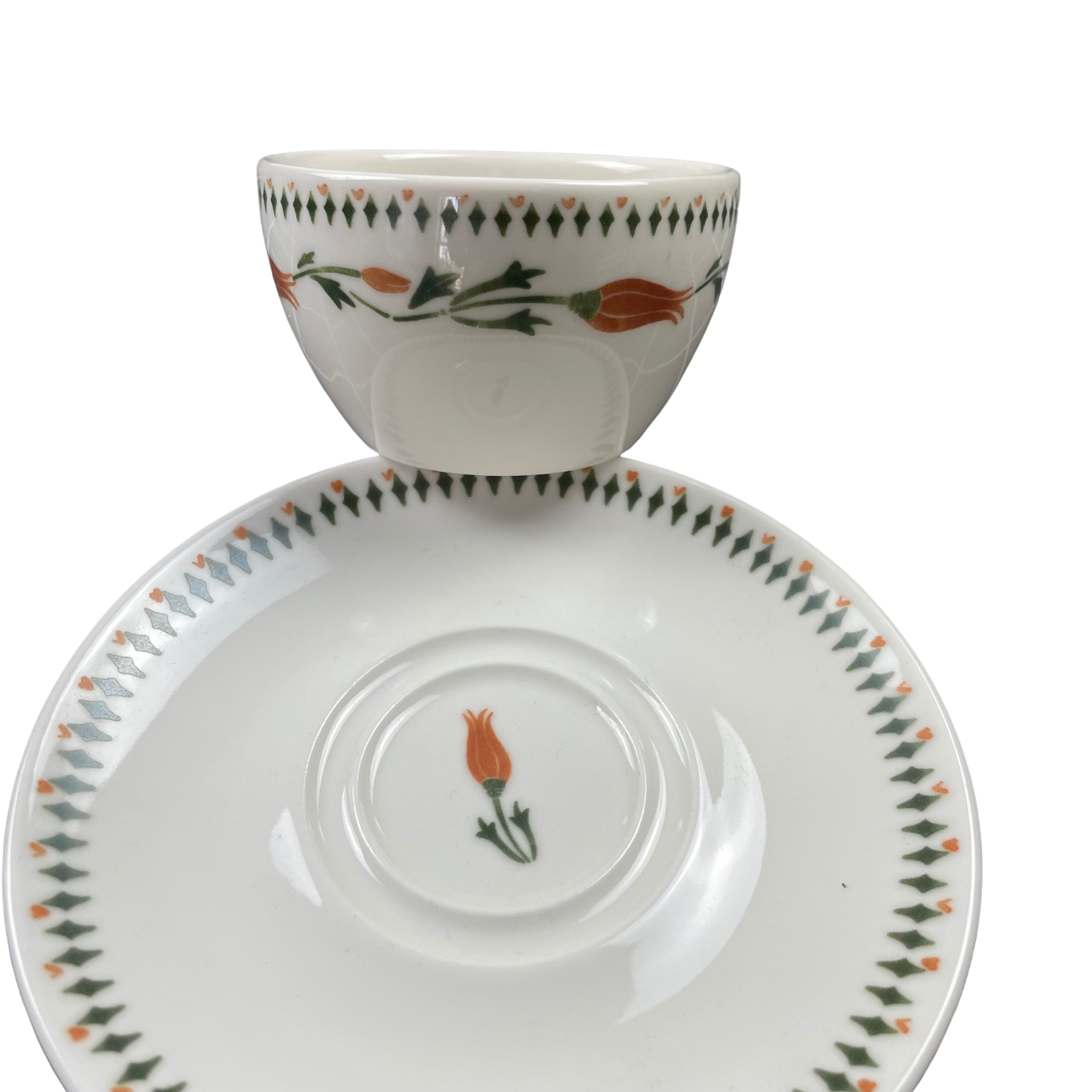 Amalfi Limoncello Tea Set | 2 Glasses & Porcelain Saucers