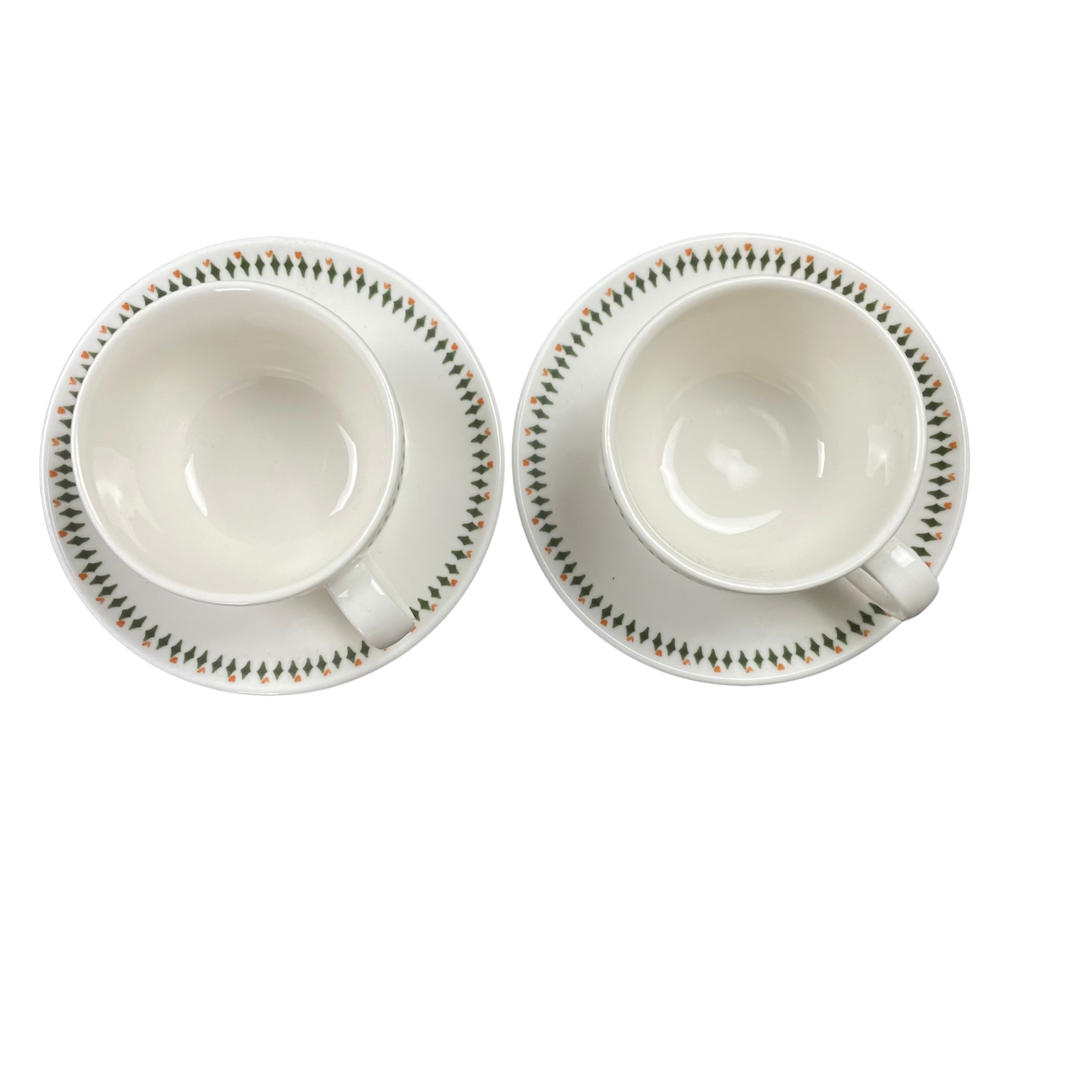 Amalfi Limoncello Tea Set | 2 Glasses & Porcelain Saucers