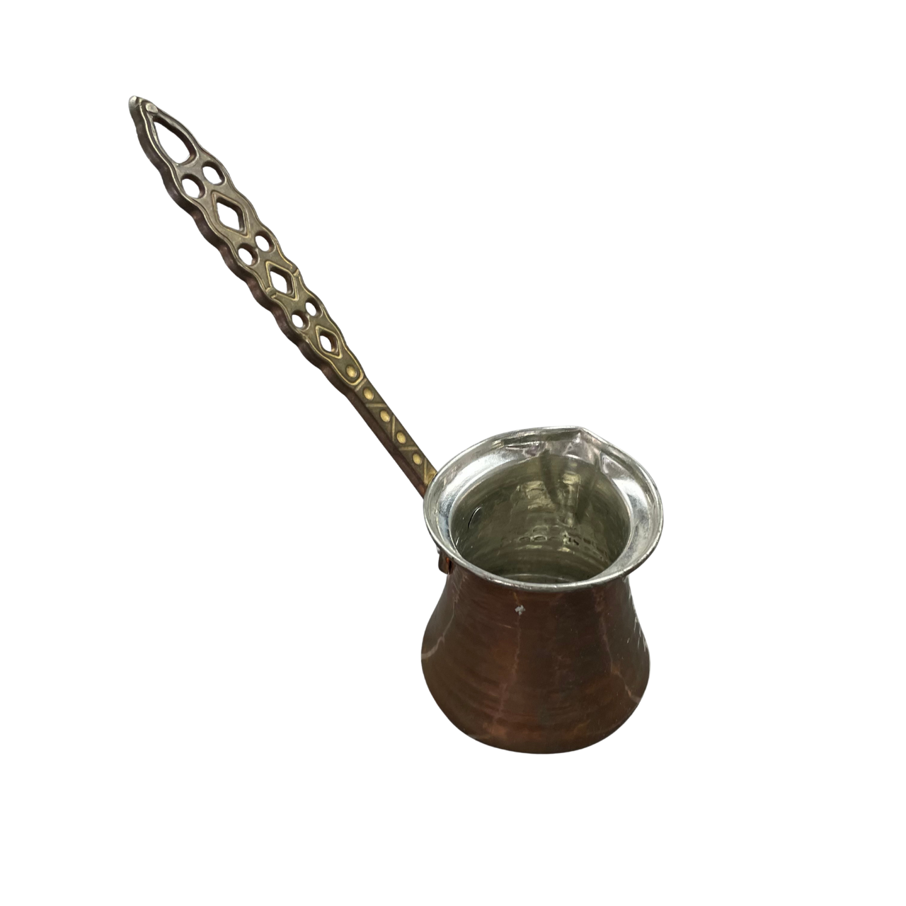 Handcrafted Turkish Coffee Pot (Cezve) – Hammered Copper Stovetop Brewer