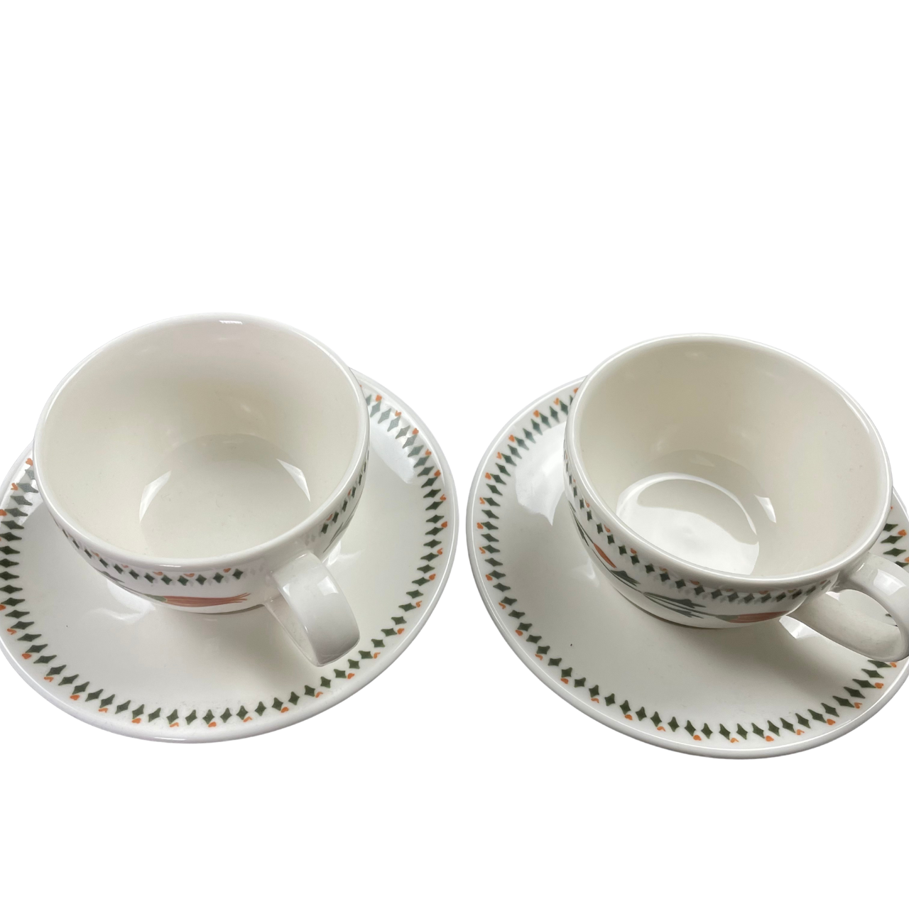 Amalfi Limoncello Tea Set | 2 Glasses & Porcelain Saucers