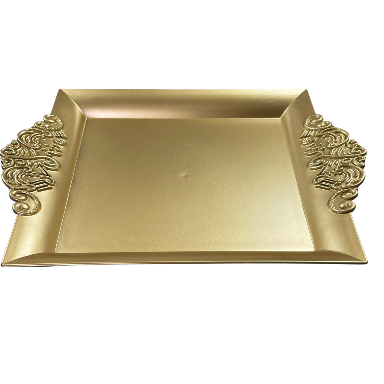 Allah Gold Tone Chai & Coffee Serving Tray