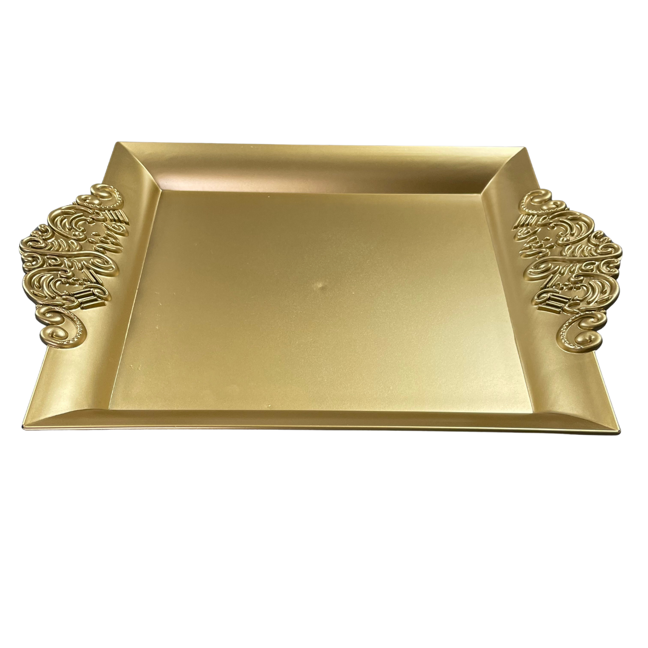 Allah Gold Tone Chai & Coffee Serving Tray