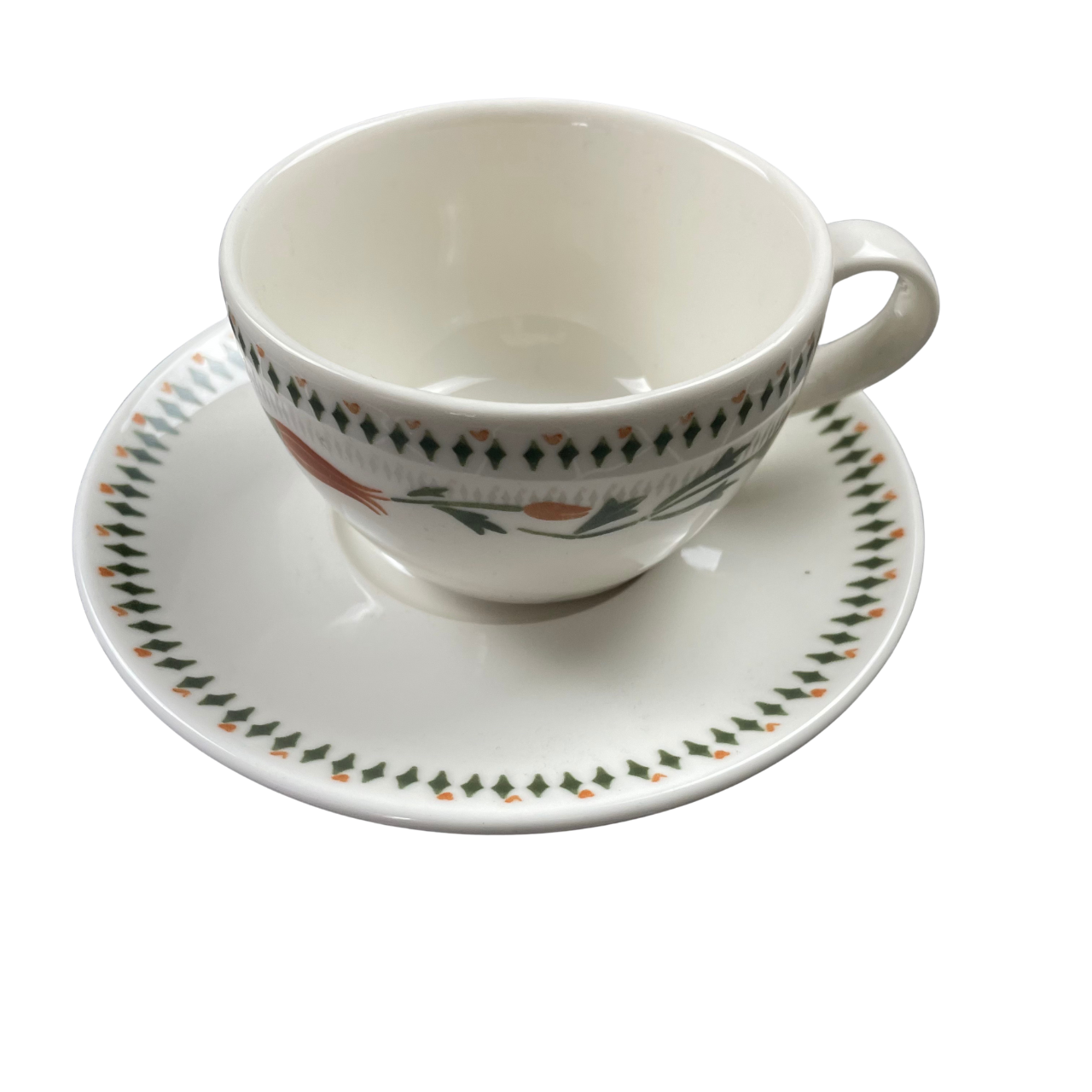 Amalfi Limoncello Tea Set | 2 Glasses & Porcelain Saucers