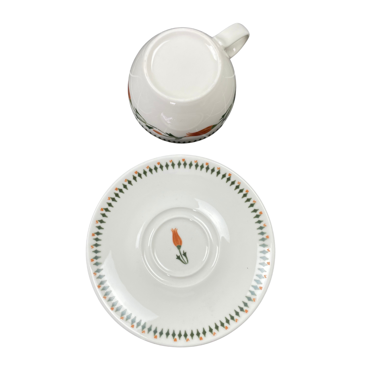 Amalfi Limoncello Tea Set | 2 Glasses & Porcelain Saucers