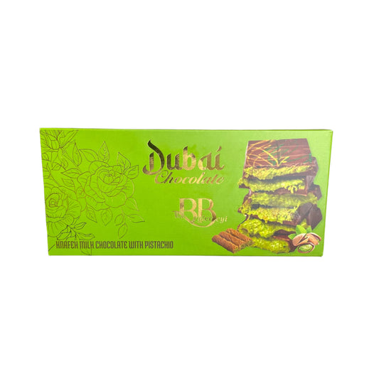 Large Dubai Chocolate Bar – Milk Chocolate & Pistachio (By Atabey) | Chocolate | (100g)
