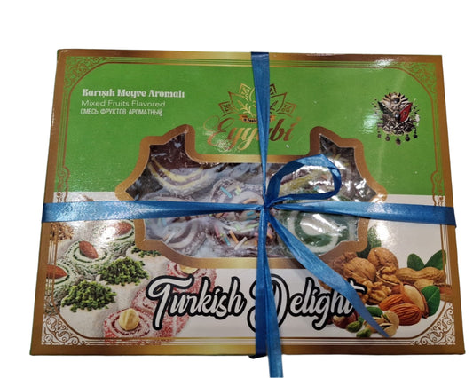 Eyyubi Mixed Fruit Turkish Delight – 4 Flavors | (450g)